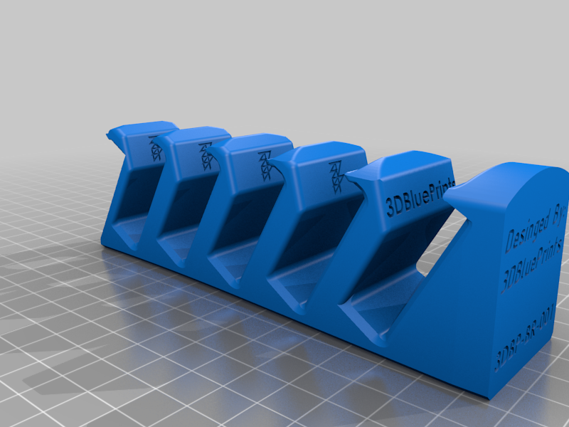 3D Blue Prints Board Rack