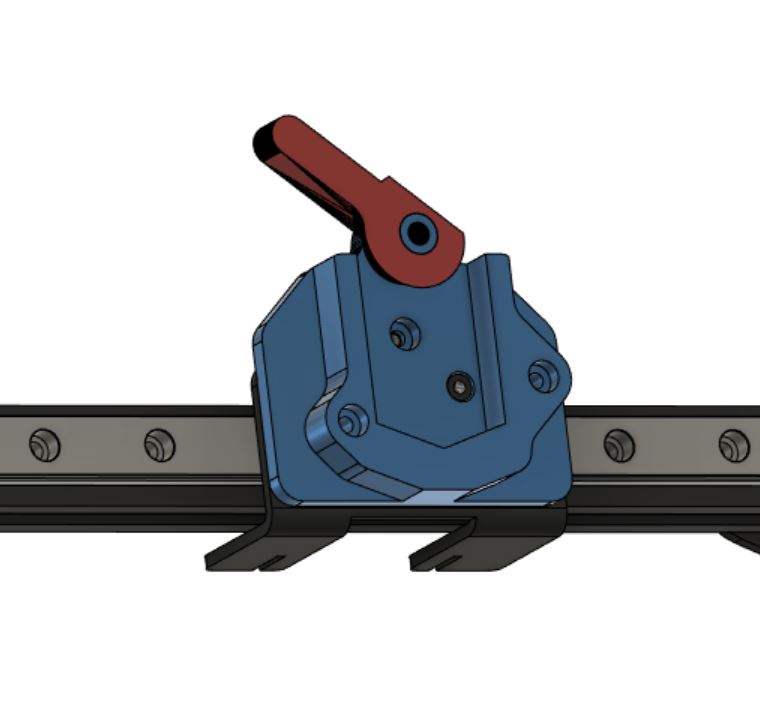 Ender 3 Linear Rail Kit Quick Tool Changer Base