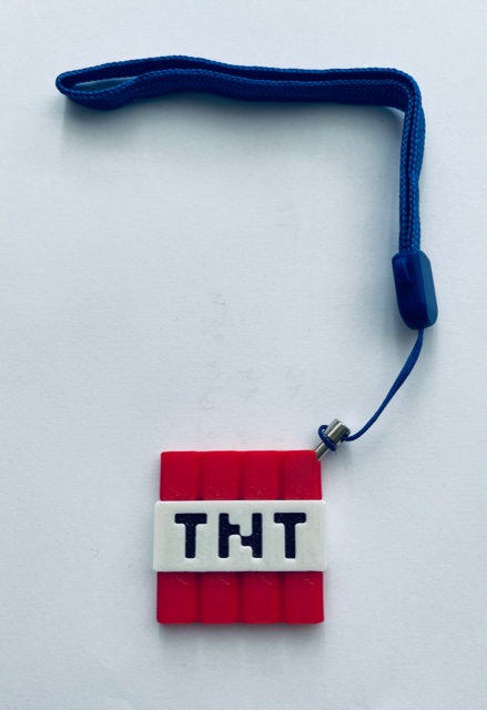Minecraft TNT key ring