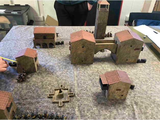 Wargames Terrain Tiled City Fantasy Lotr