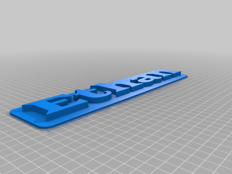Ethan 3D Nameplate