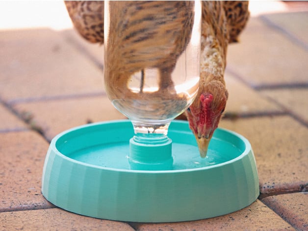 Chicken water dispenser by pcaspa - Thingiverse  Chicken diy, Chicken water  feeder, Chicken feeders