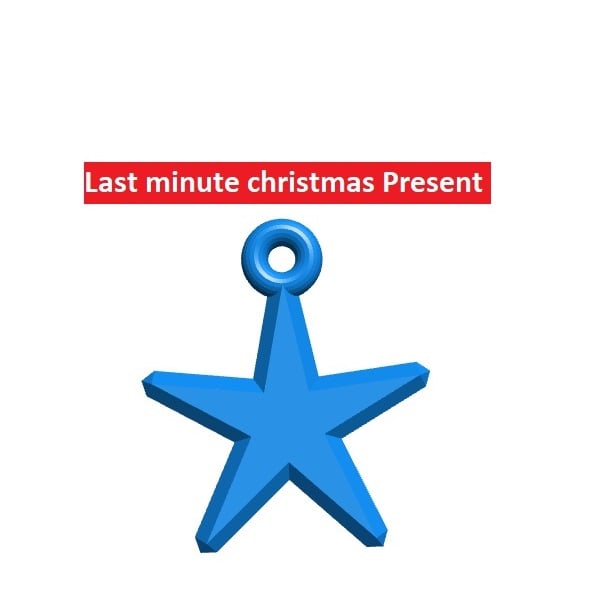 Customizable christmas star