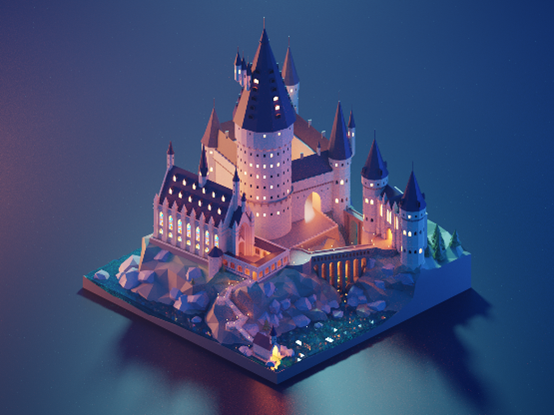 Hogwarts 3D model