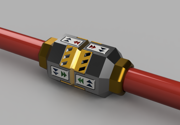 Sci-Fi Tube Connector for Cosplay/Props