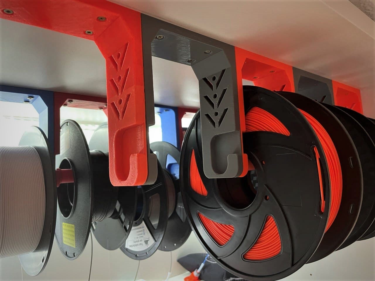 Soporte bobina platsa (techo y suelo) - Filament spool holder (2models)