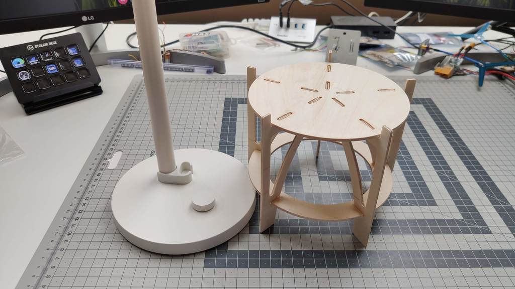 CNC Plywood stand for Xiaomi Mi Desk Lamp