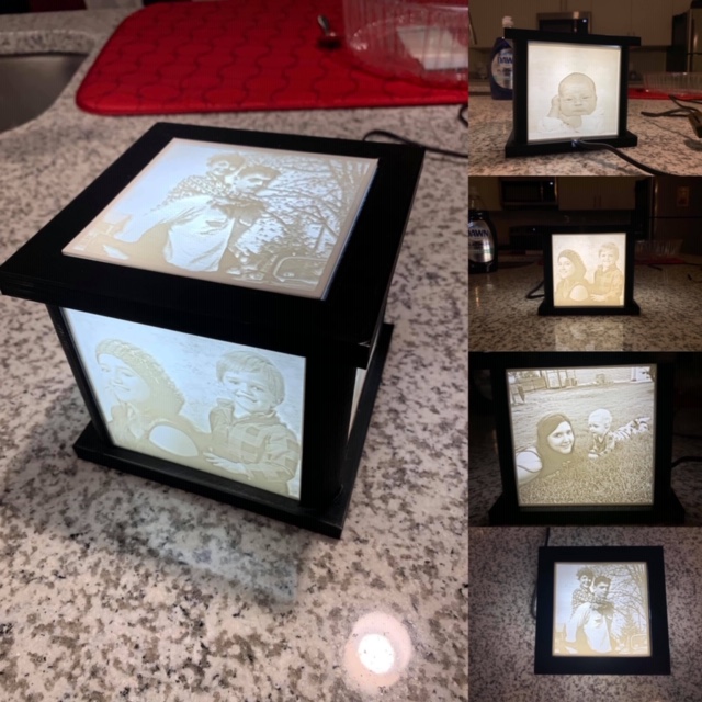Lithophane Box w/Rotating Base