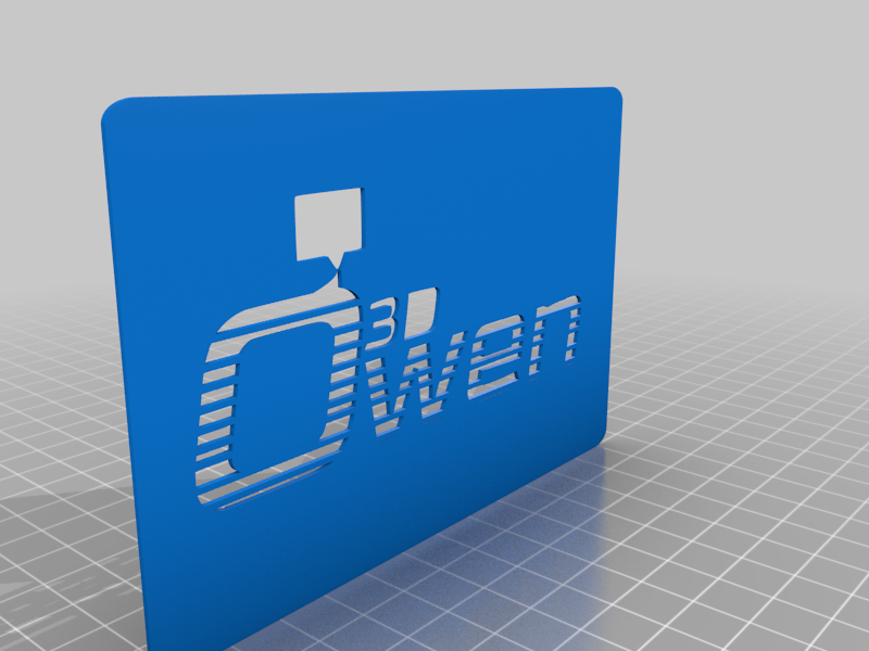 Owen 3D LED Sign