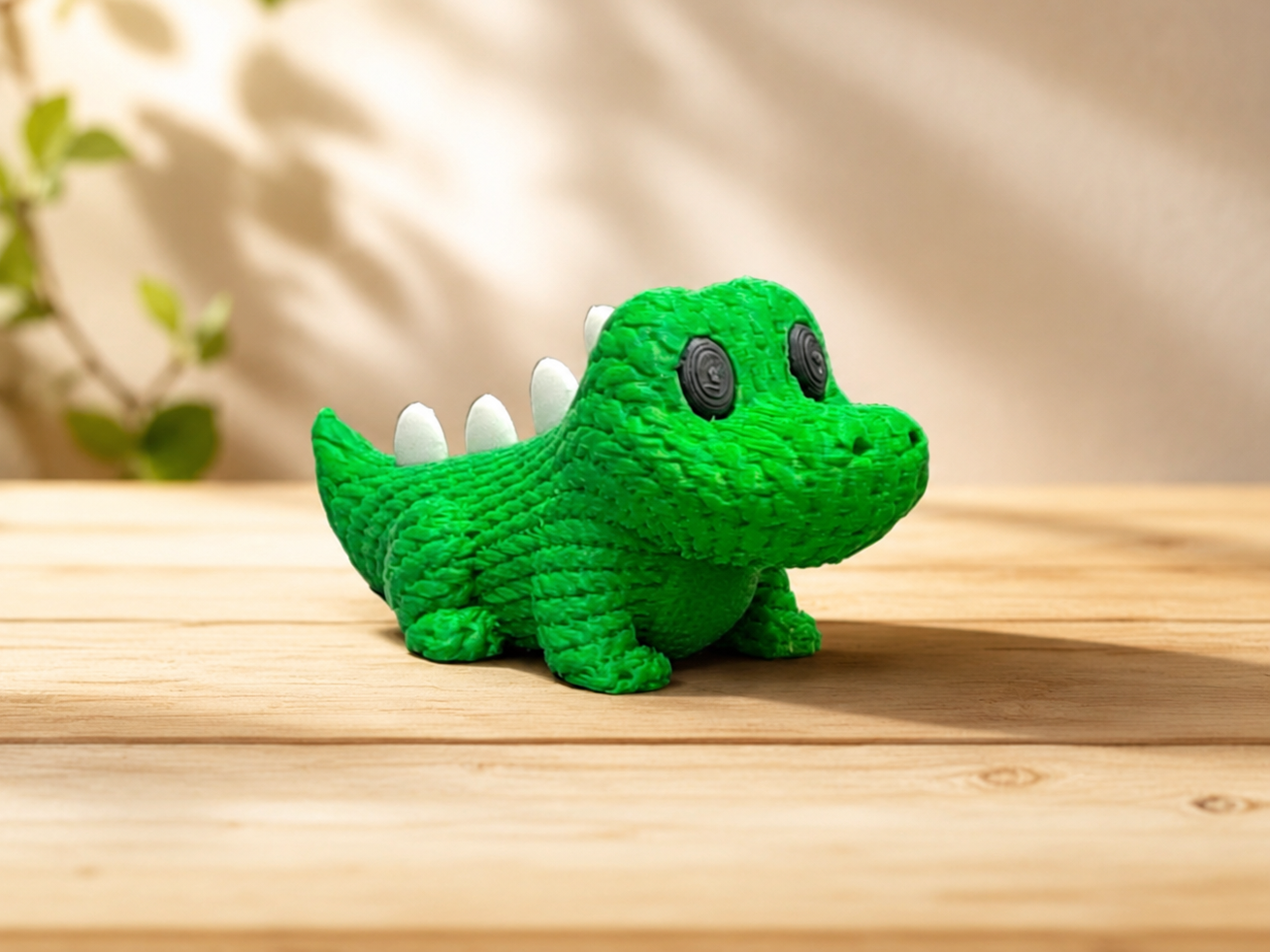 Knitted Crocodile - Cute Animals