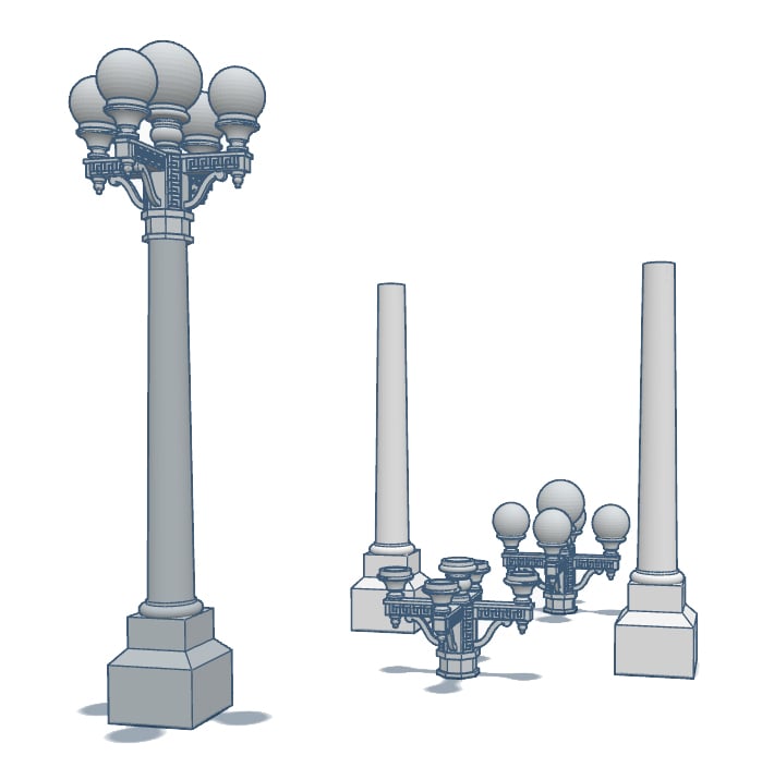 Antique lamp Post