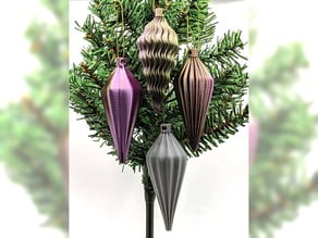 Teardrop Christmas Ornament Collection