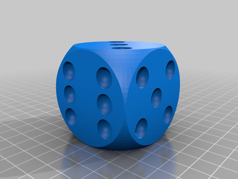 Dice made in OpenScad
