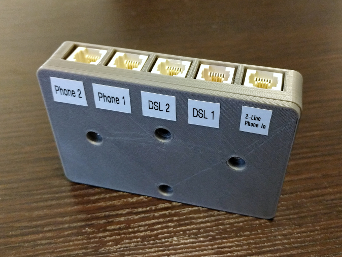 2-line DSL and phone splitter