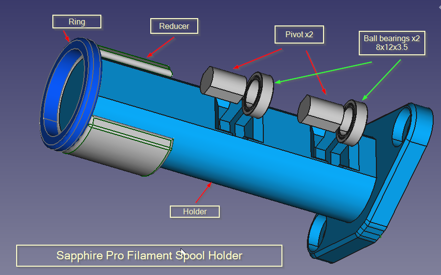 spool holder for sapphire pro