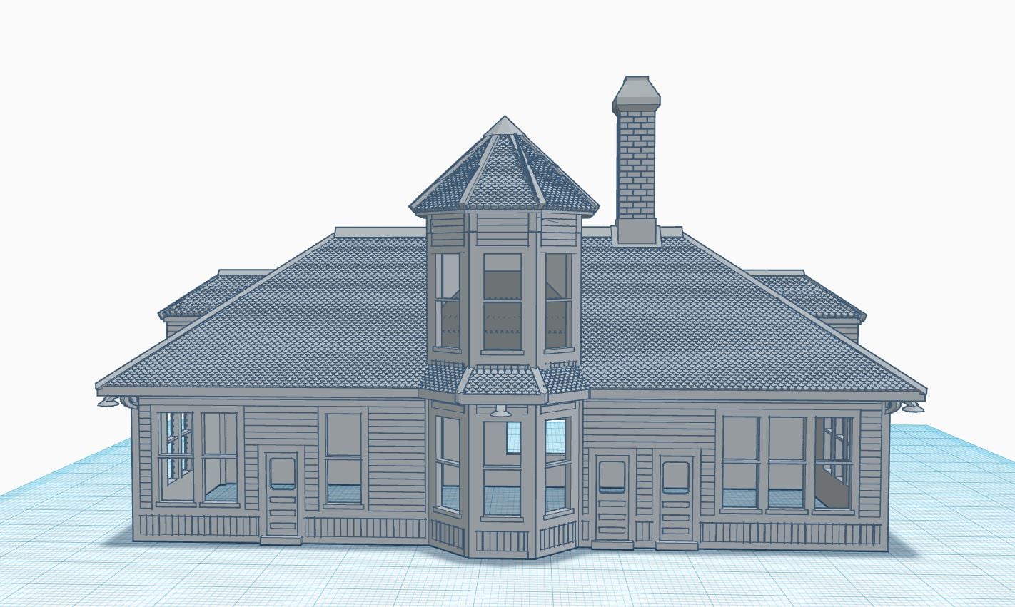 N Scale Train Station
