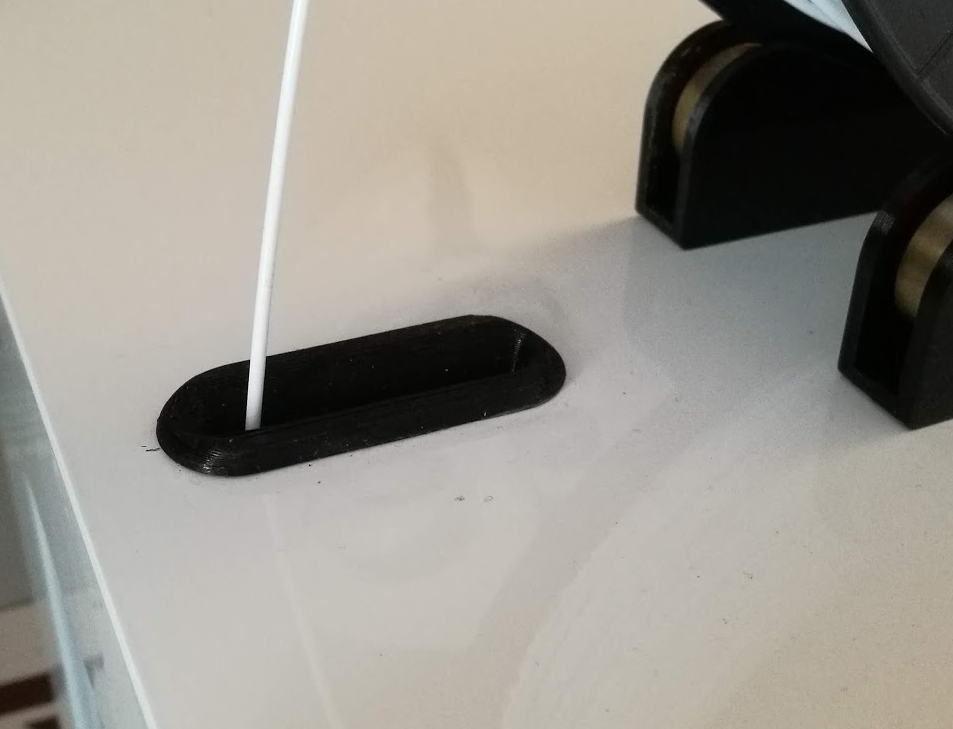 3D printer Enclosure top filament (1.75mm) guide