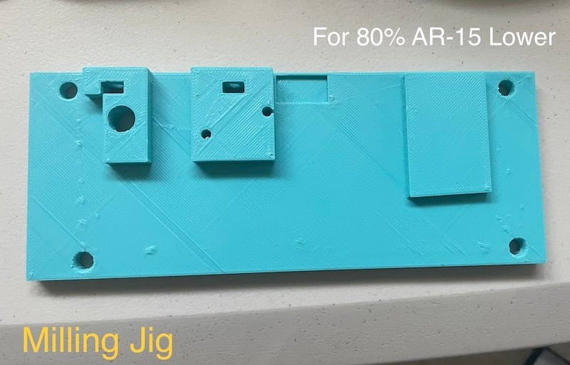 Printable AR-15 80% Lower Receiver Milling Jig