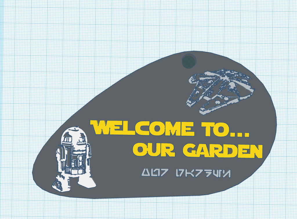 Star Wars - Welcome To Our Garden Sign