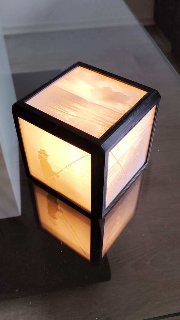 Lithophane Cube Light