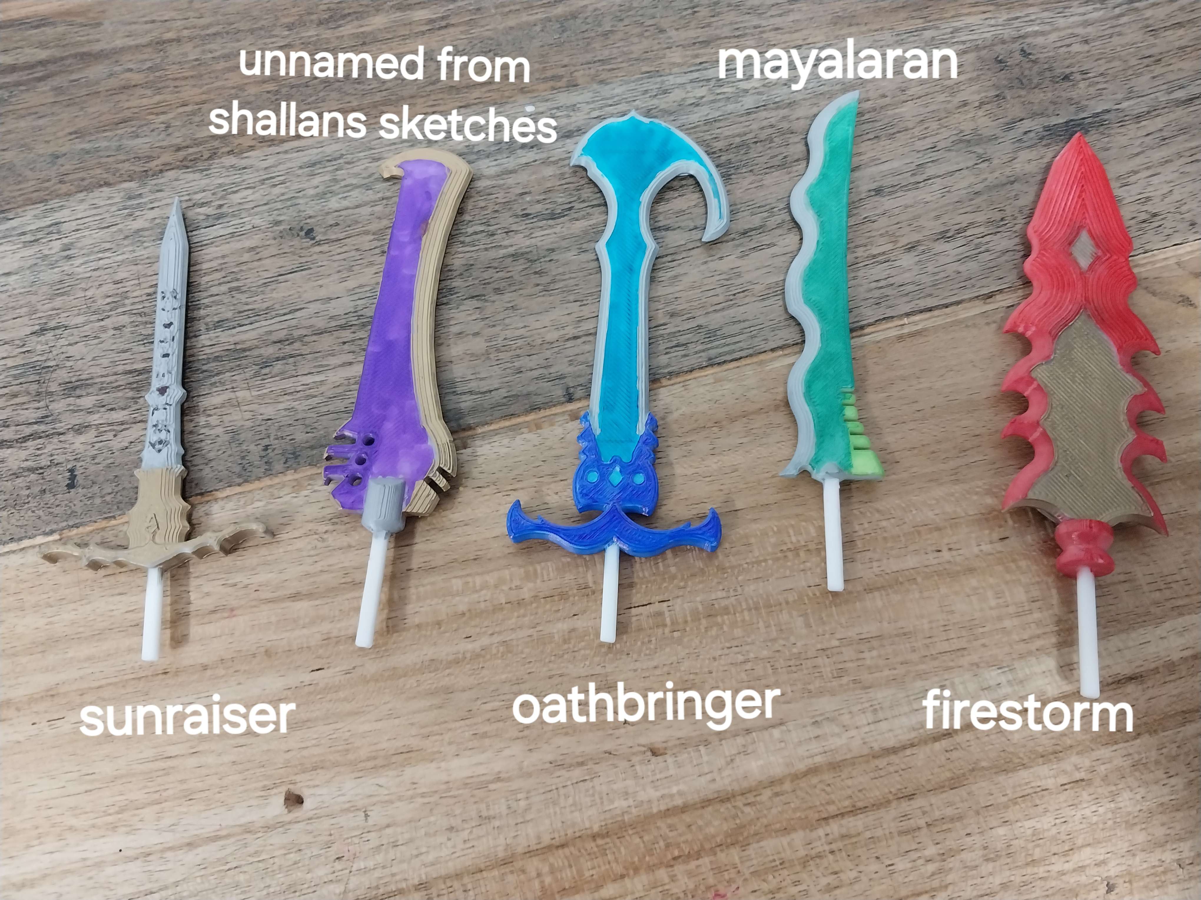 Shardblades for dummy 13 (pack 1)