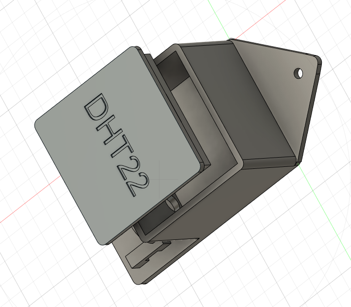 case for WLAN temperature sensor with Wemos D1 Mini and DHT22