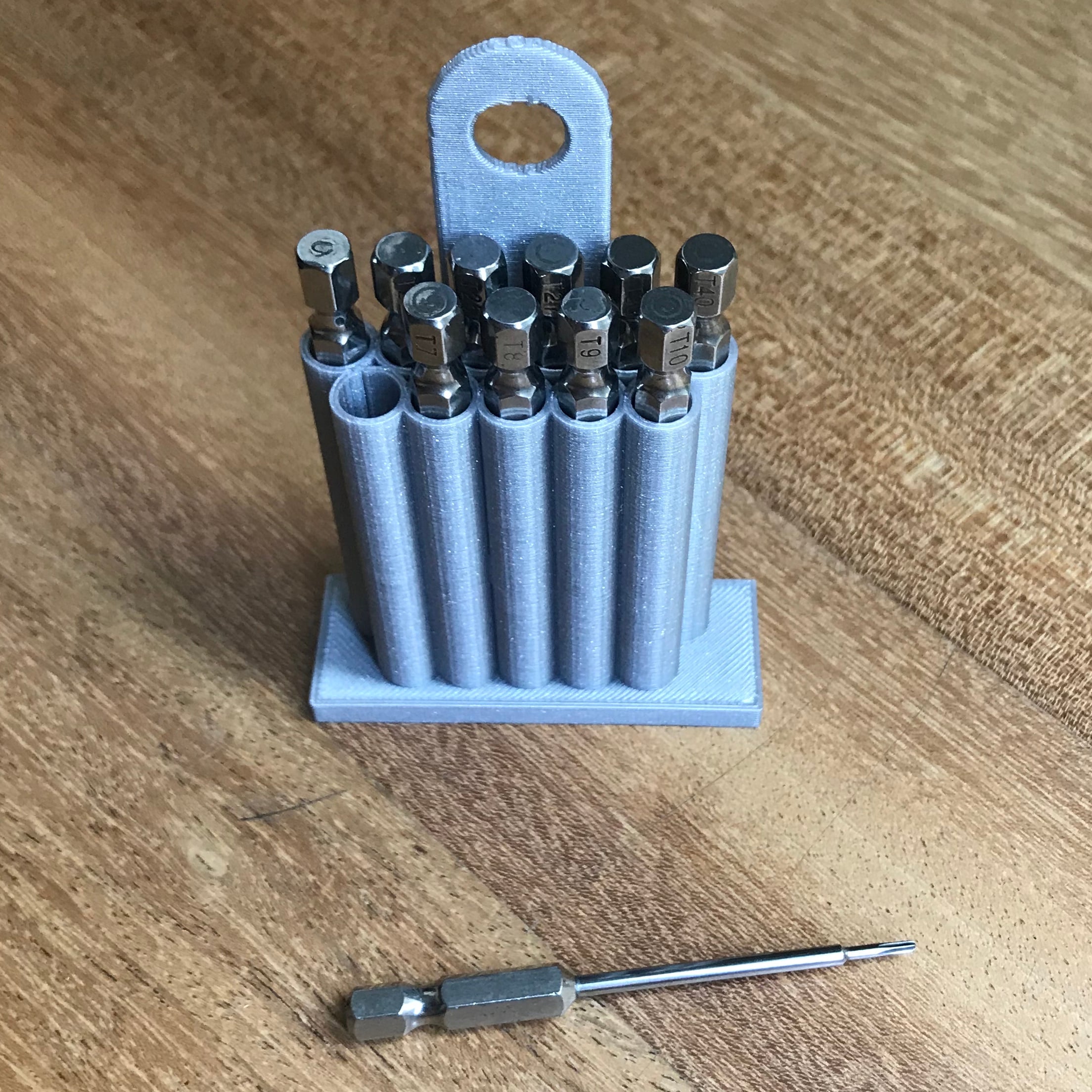 Bit holder for 11 long Torx bits