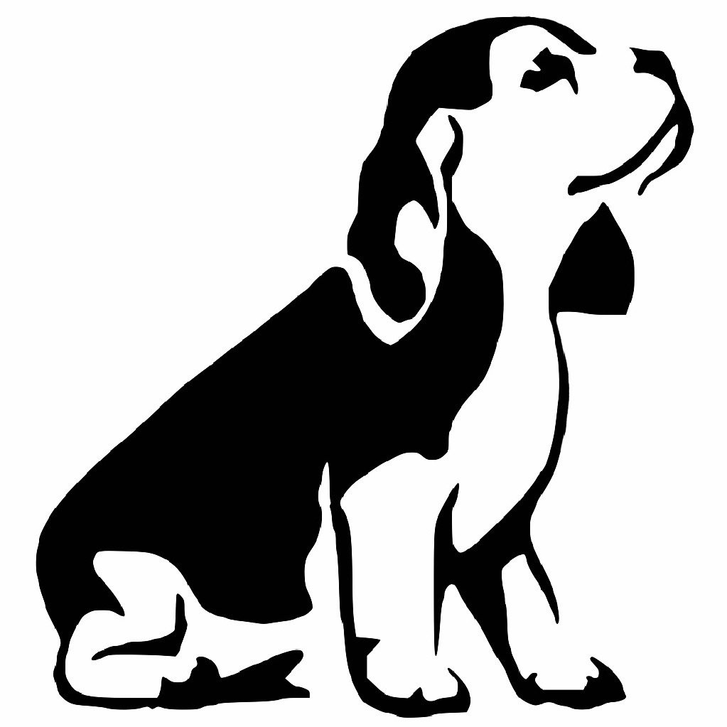 Beagle stencil