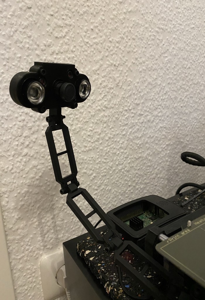 Mounting for Raspberry Pi camera with night vision