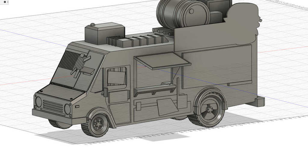 Post Apocalyptic Food Truck - 28mm