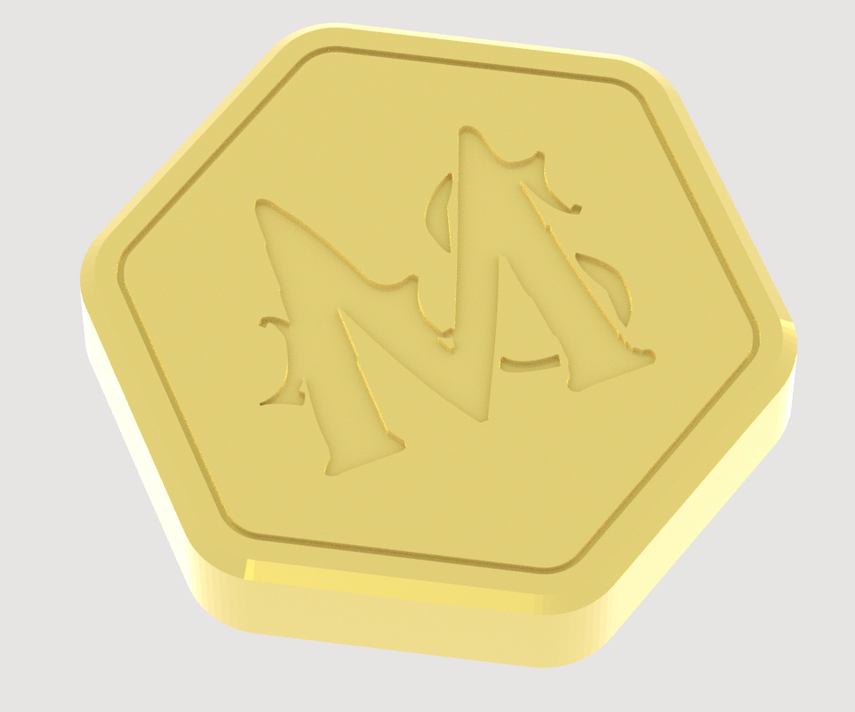 M-embossed Dice Box Lid