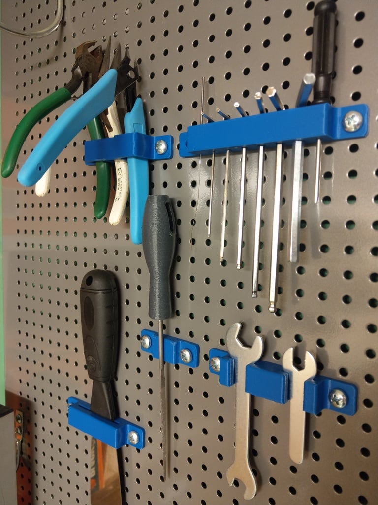 Collection of 3D printing tool holders for standard tool boards