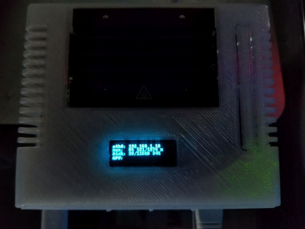 Jetson Nano Case 0.91" OLED Top
