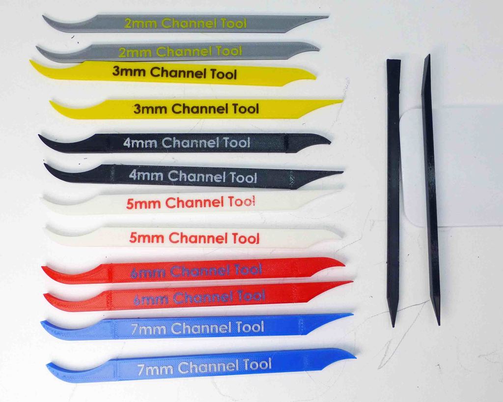 Narrow Channel Cleaning Tools and Spudger 3D model