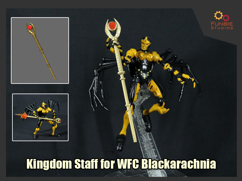 Kingdom Staff for Transformers WFC Blackarachnia