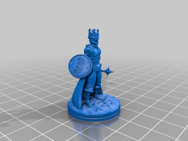 Skeleton King NPC Enemy for Table Top Games