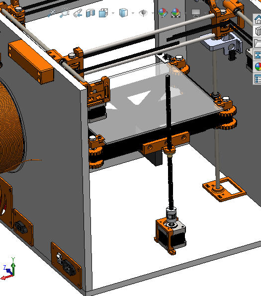 z axis with one stepper and trapezoidale rod