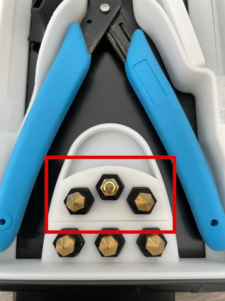 Ender 3 S1 Pro Tray Insert/Organizer extra nozzle insert