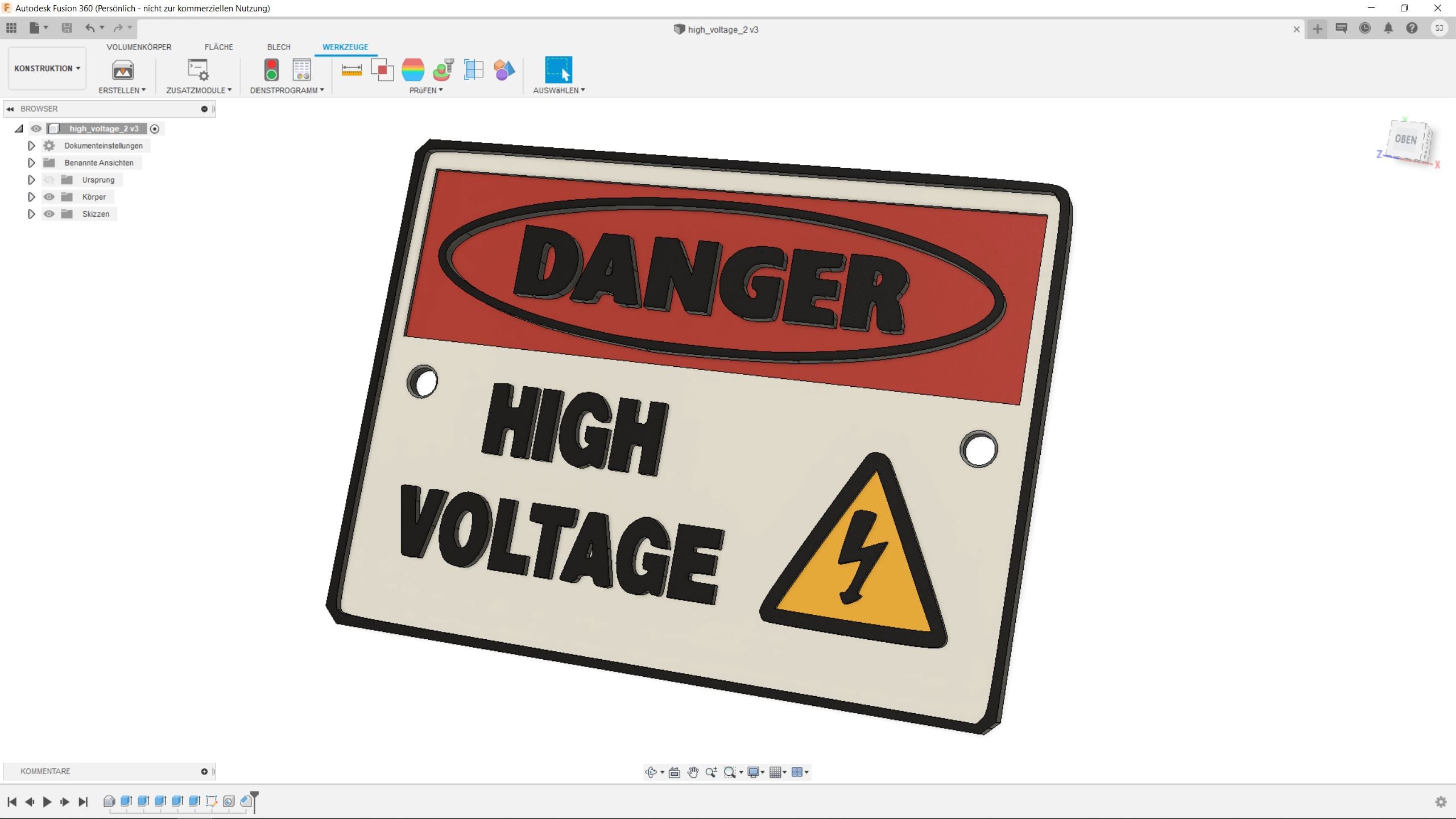 high voltage sign multicolor