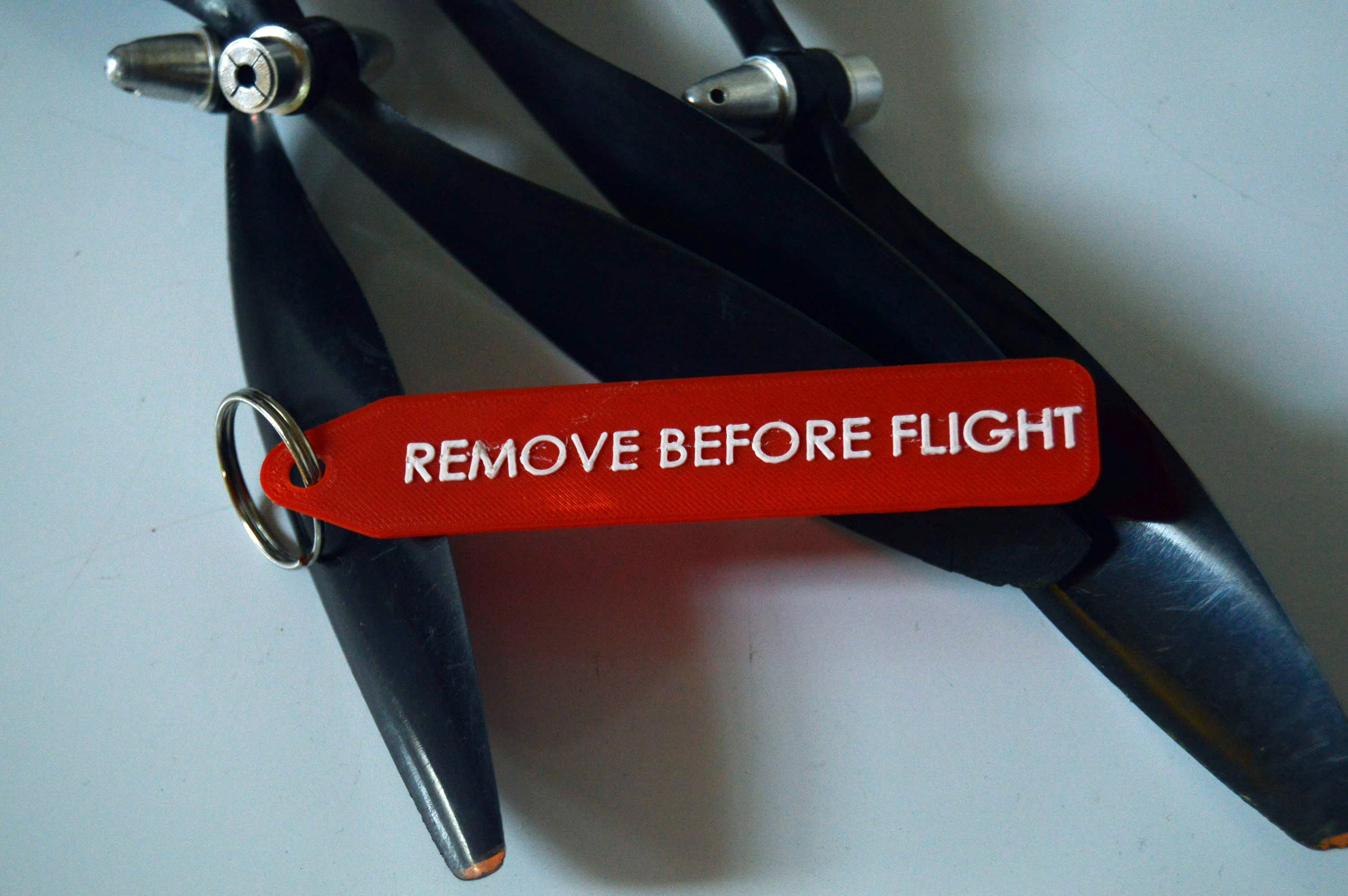 Remove before flight tag