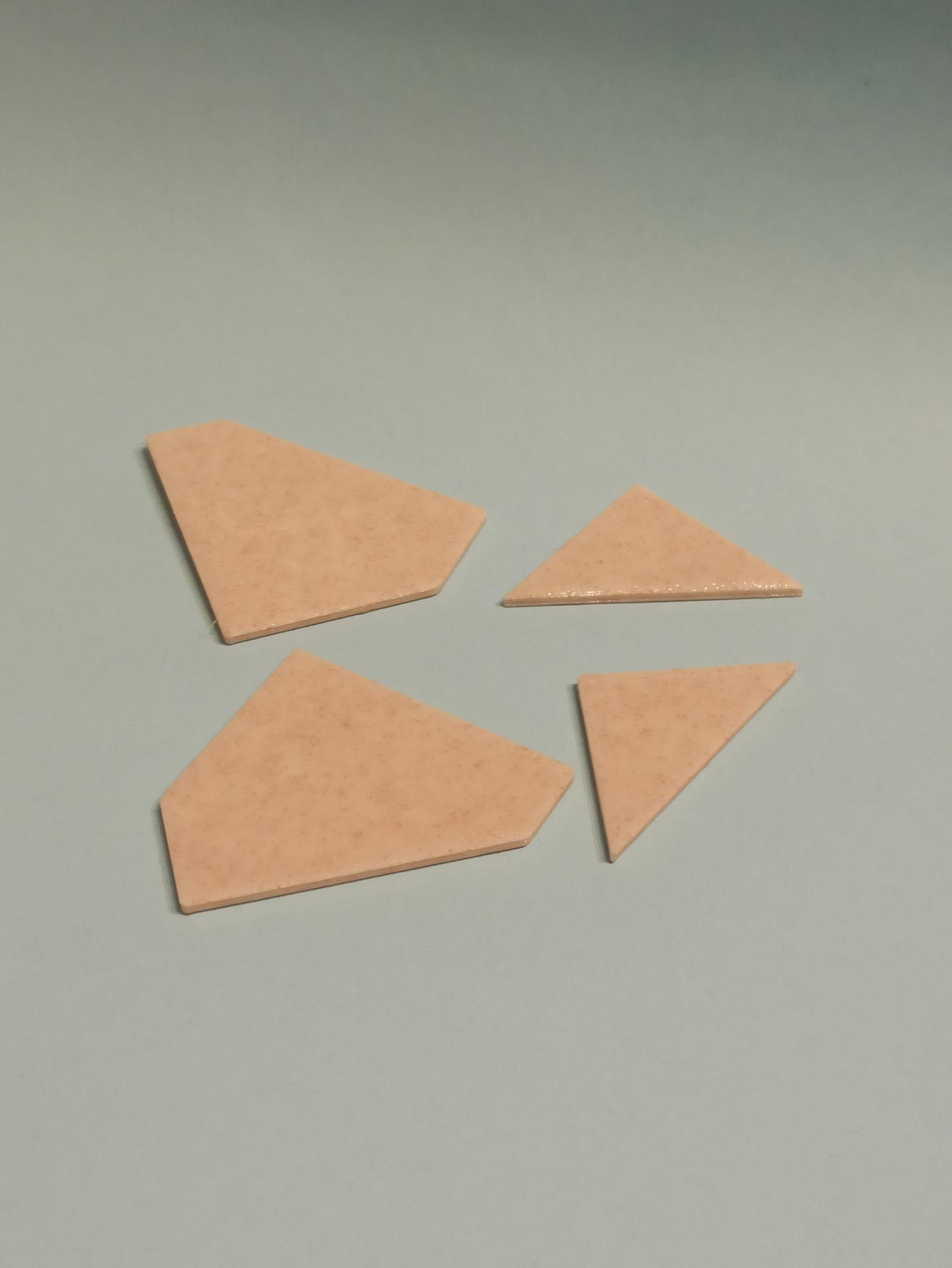 4 pieces rectangle puzzle