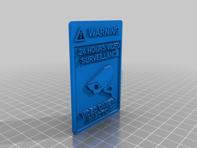 Warning sign - Video Camera