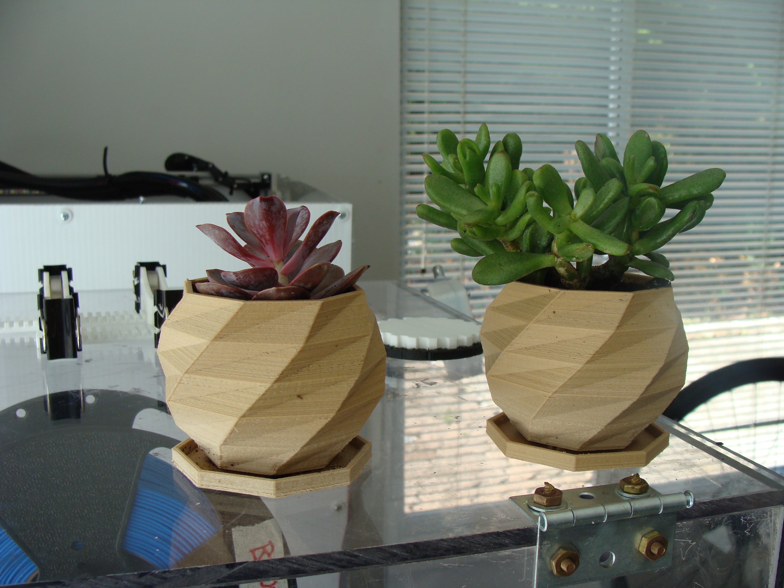 Low Poly Planter With Drain Tray