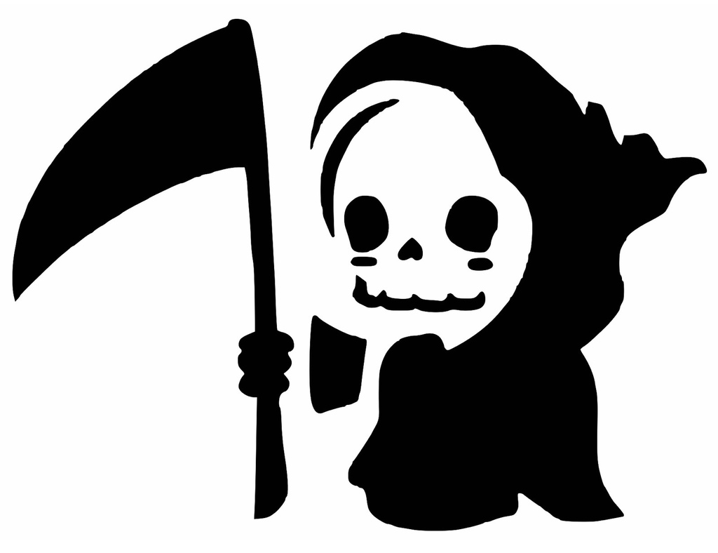 Grim Reaper stencil 26