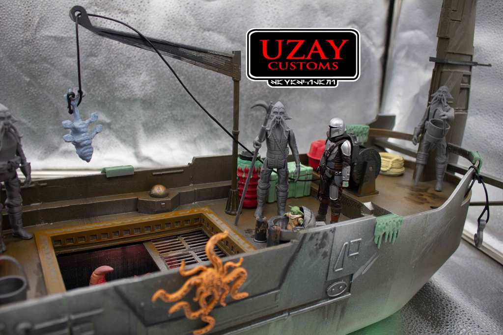 Star wars Mandalorian quarren fishing barge chest
