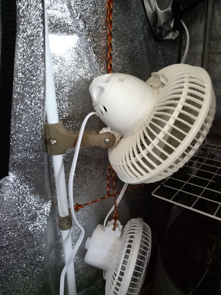 Grow tent fan mount for lasko clip fan