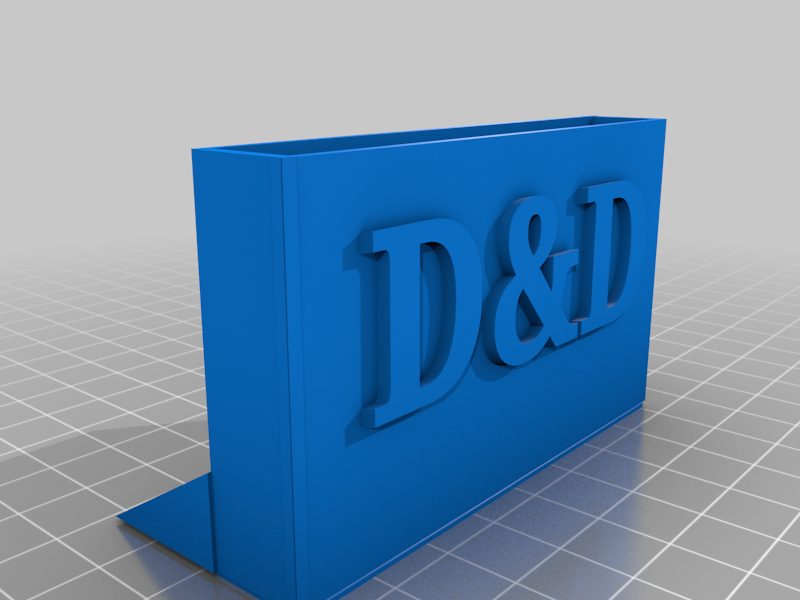 ( 3d rectangle) Business Card holder D&D