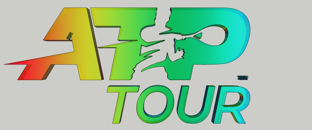 tennis Atp tour logo 3D