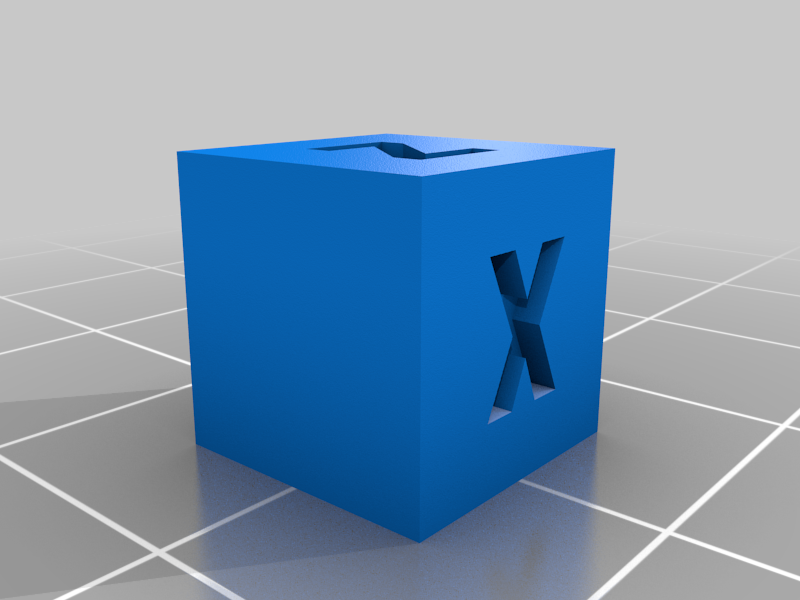 XYZ-10mm Calibration Cube
