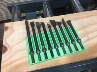 Air Chisel Bit Rack